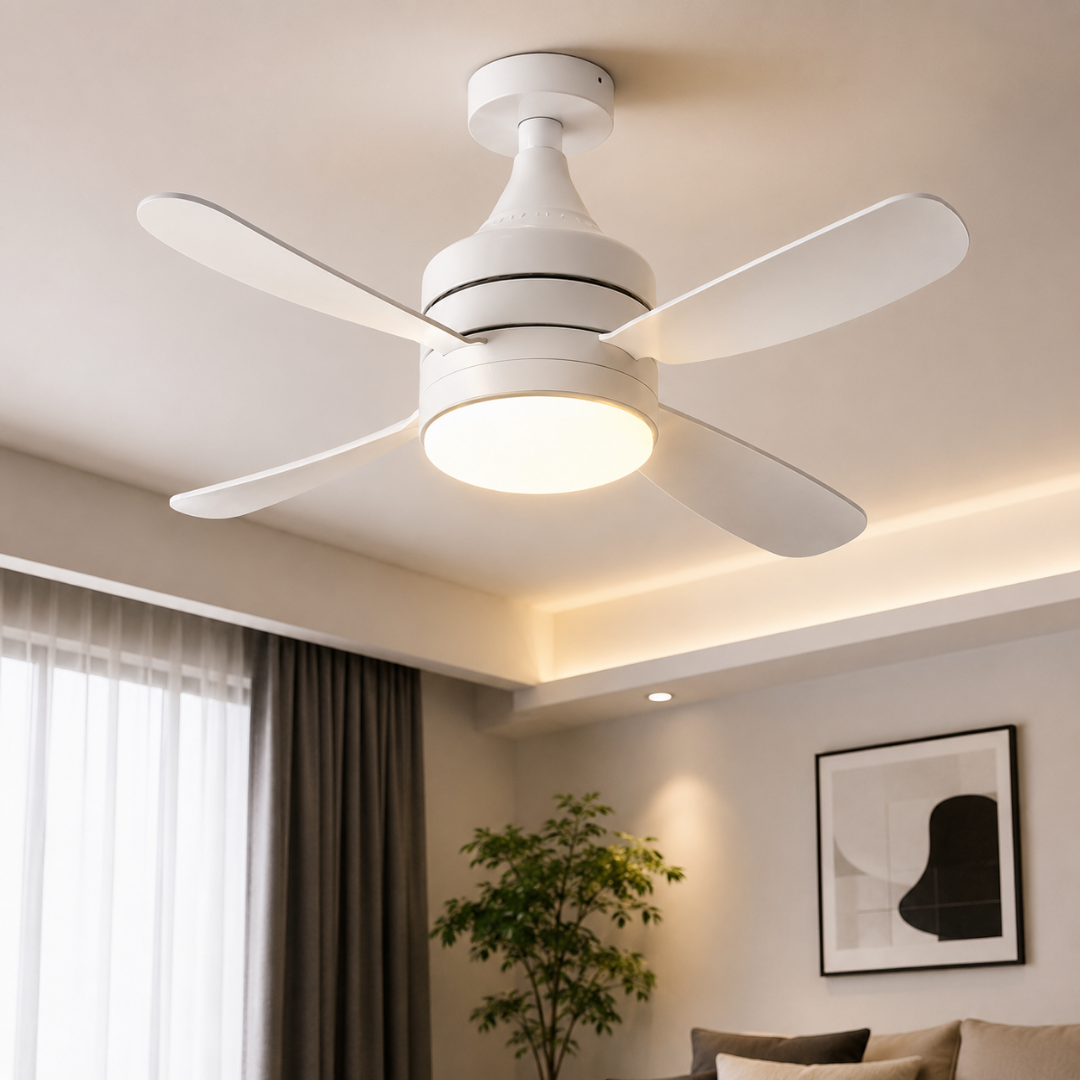Kumandalı LED Tavan Vantilatörü 54 CM – 9000 Lümen 3 Renk Işıklı Sessiz Tavan Fanı