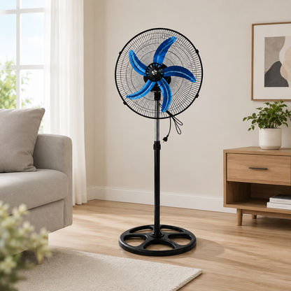 18 İnç Sanayi Tipi Ayaklı Vantilatör – 80W Ultra Sessiz Güçlü Fan