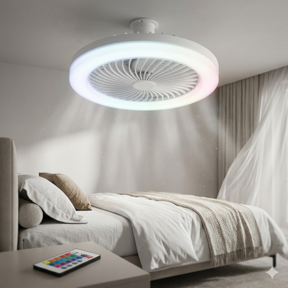 Uzaktan Kumandalı LED Tavan Vantilatörü – E27 Duy Uyumlu 3’ü 1 Arada Aydınlatma & Fan
